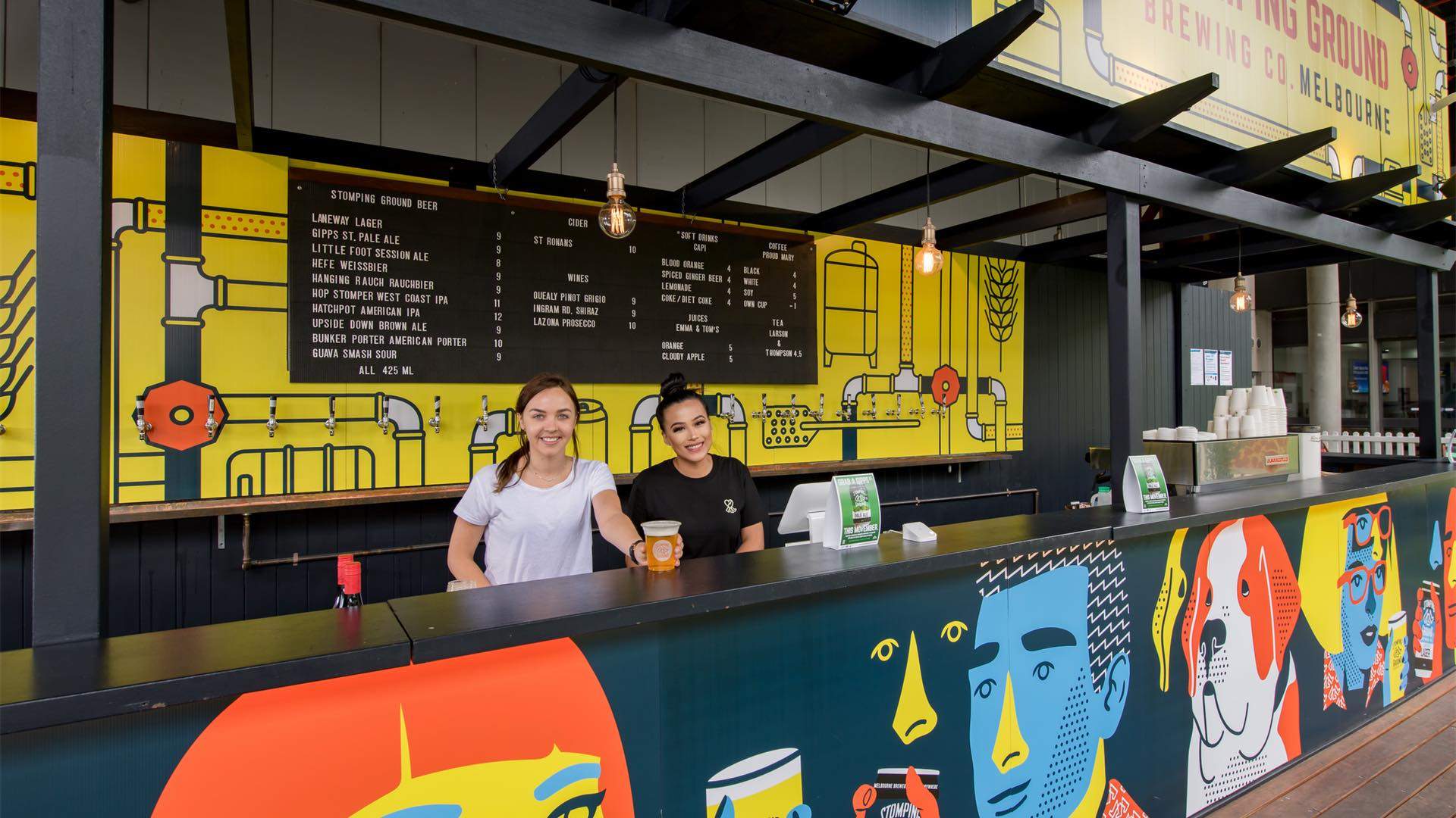 Stomping Ground Has Opened a Pop-Up Beer Garden at Melbourne Airport
