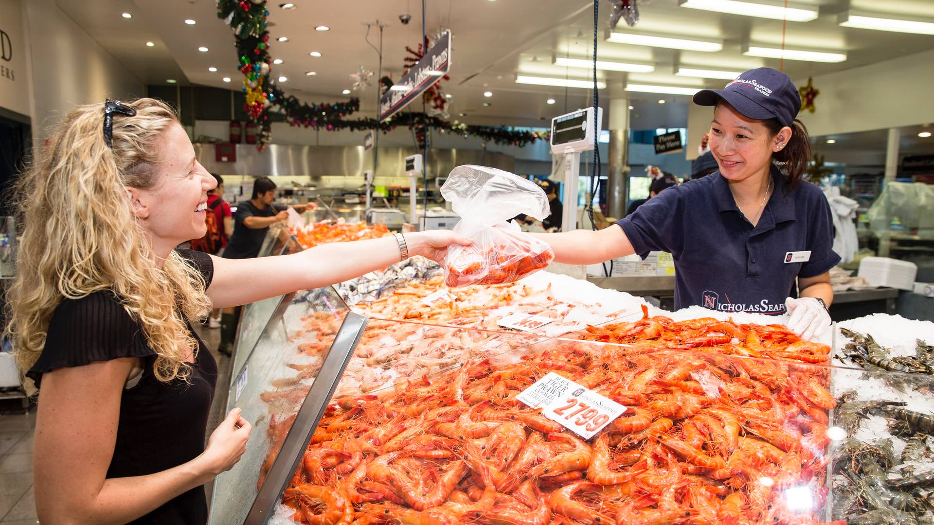 Sydney Fish Market Easter Egg-Stended Trading