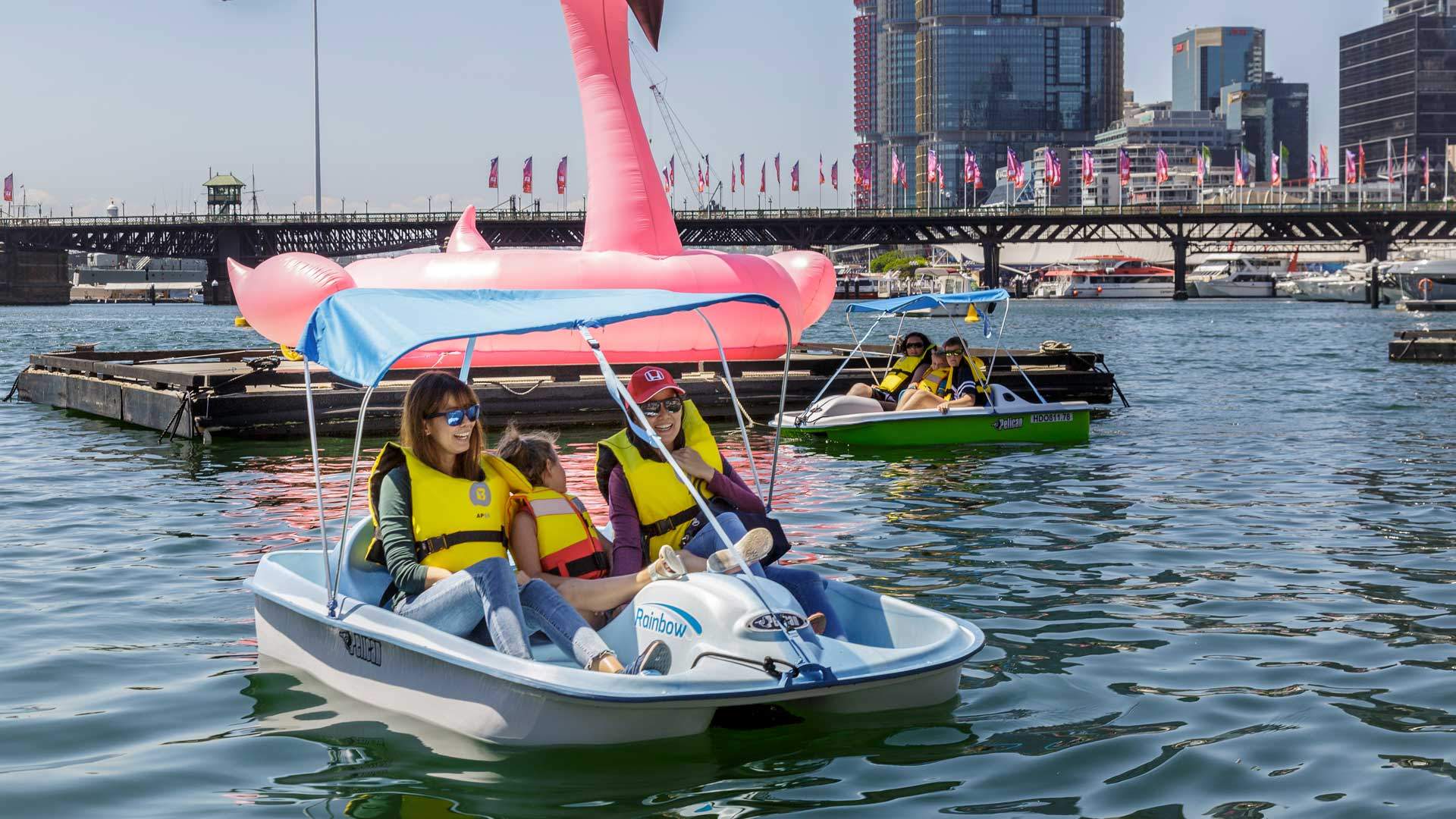 Cockle Bay Wharf Pedal Boats Concrete Playground
