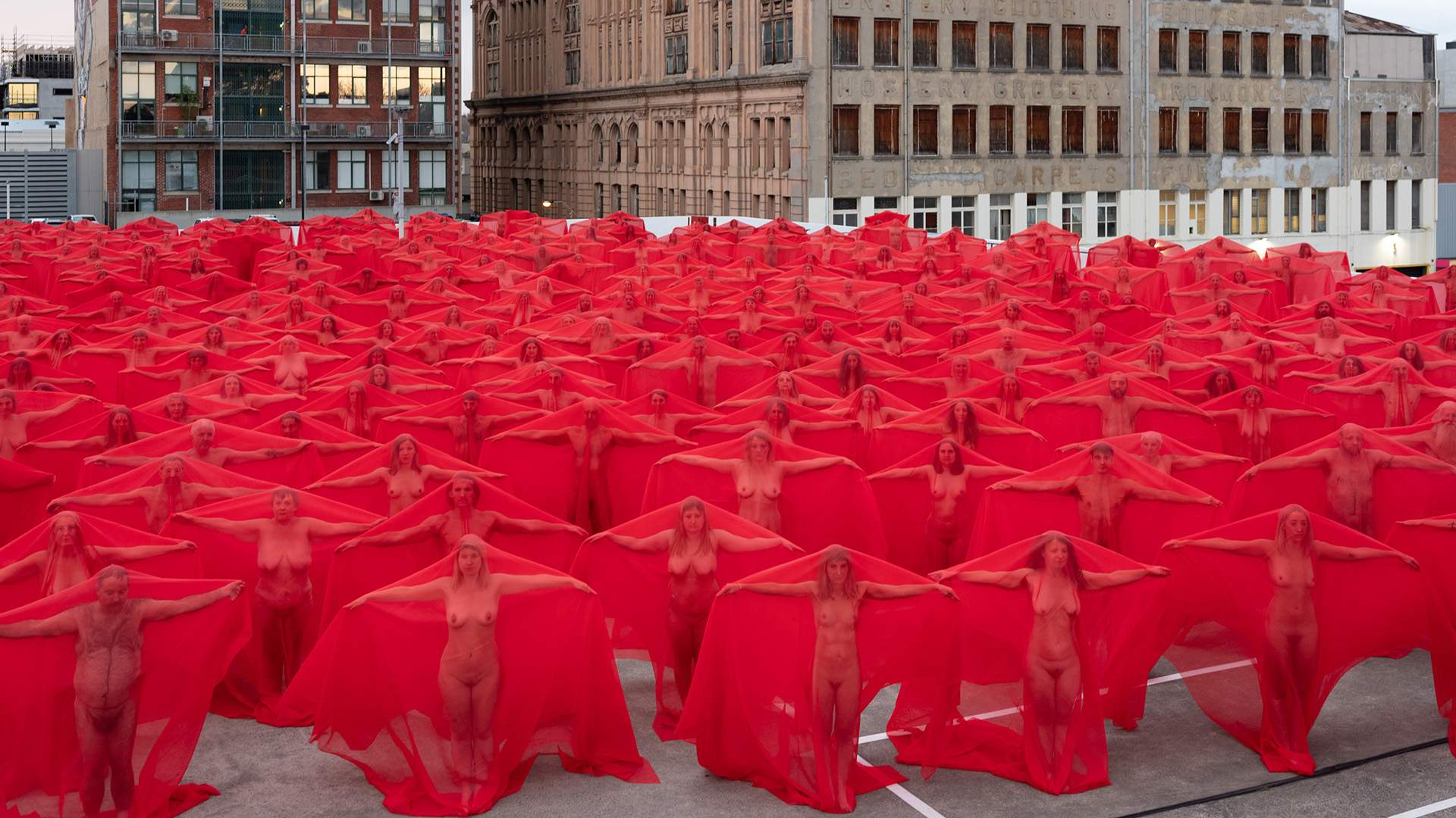Artist Spencer Tunick Has Revealed the Multi-Coloured Images from Melbourne's Mass Nude Photo Shoot