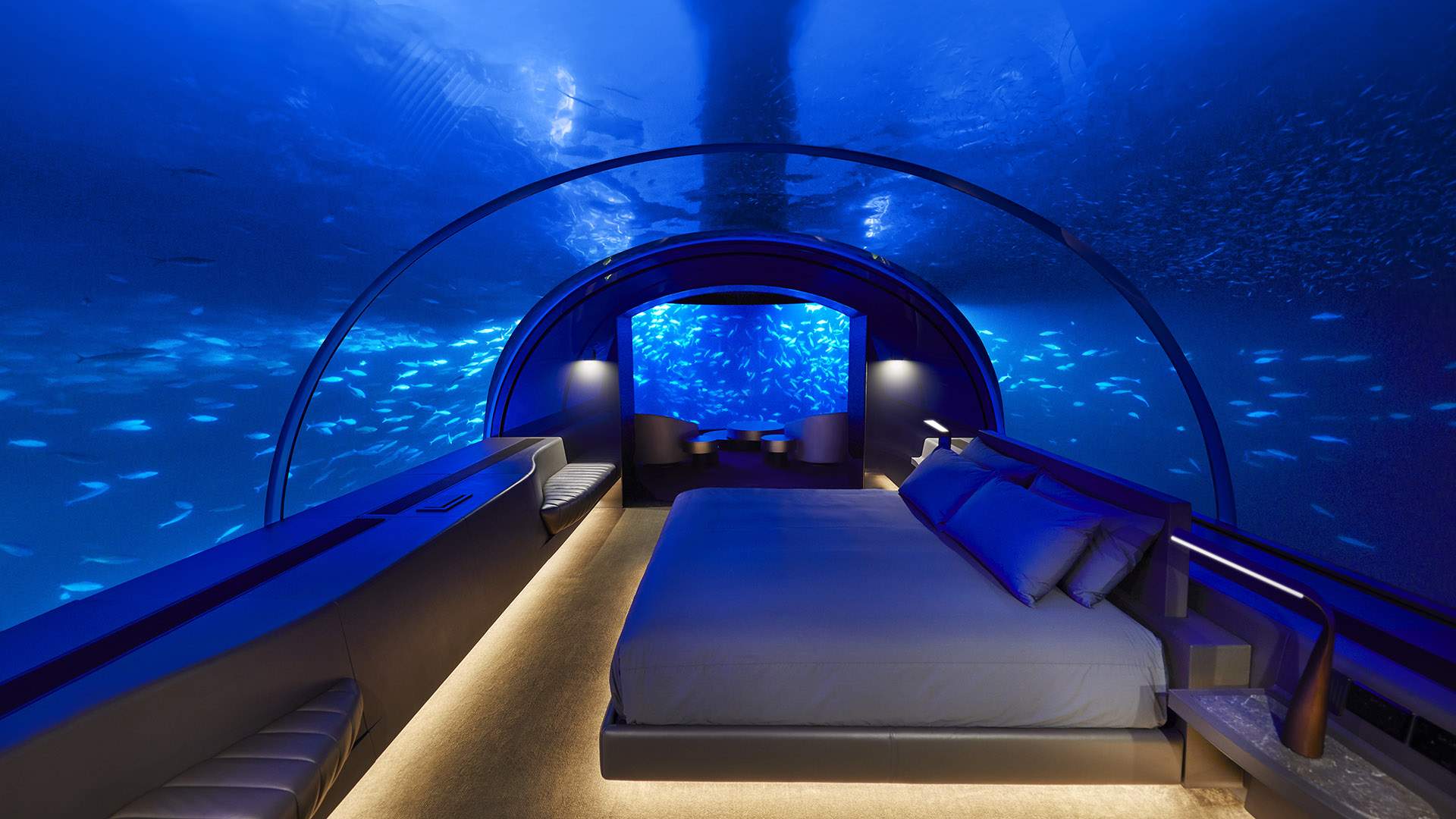 You Can Now Sleep Under the Sea at this Underwater Hotel in The