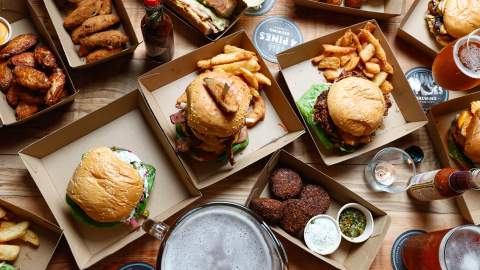 burgers and pub eats at 4 Pines Brewpub - sydney brewery