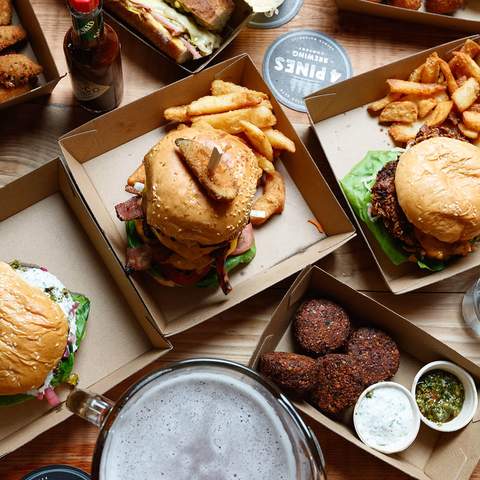 burgers and pub eats at 4 Pines Brewpub - sydney brewery