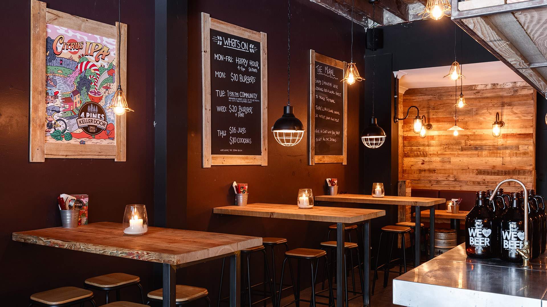 4 Pines Brewing Has Opened a Small Beer and Burger Joint in Surry Hills