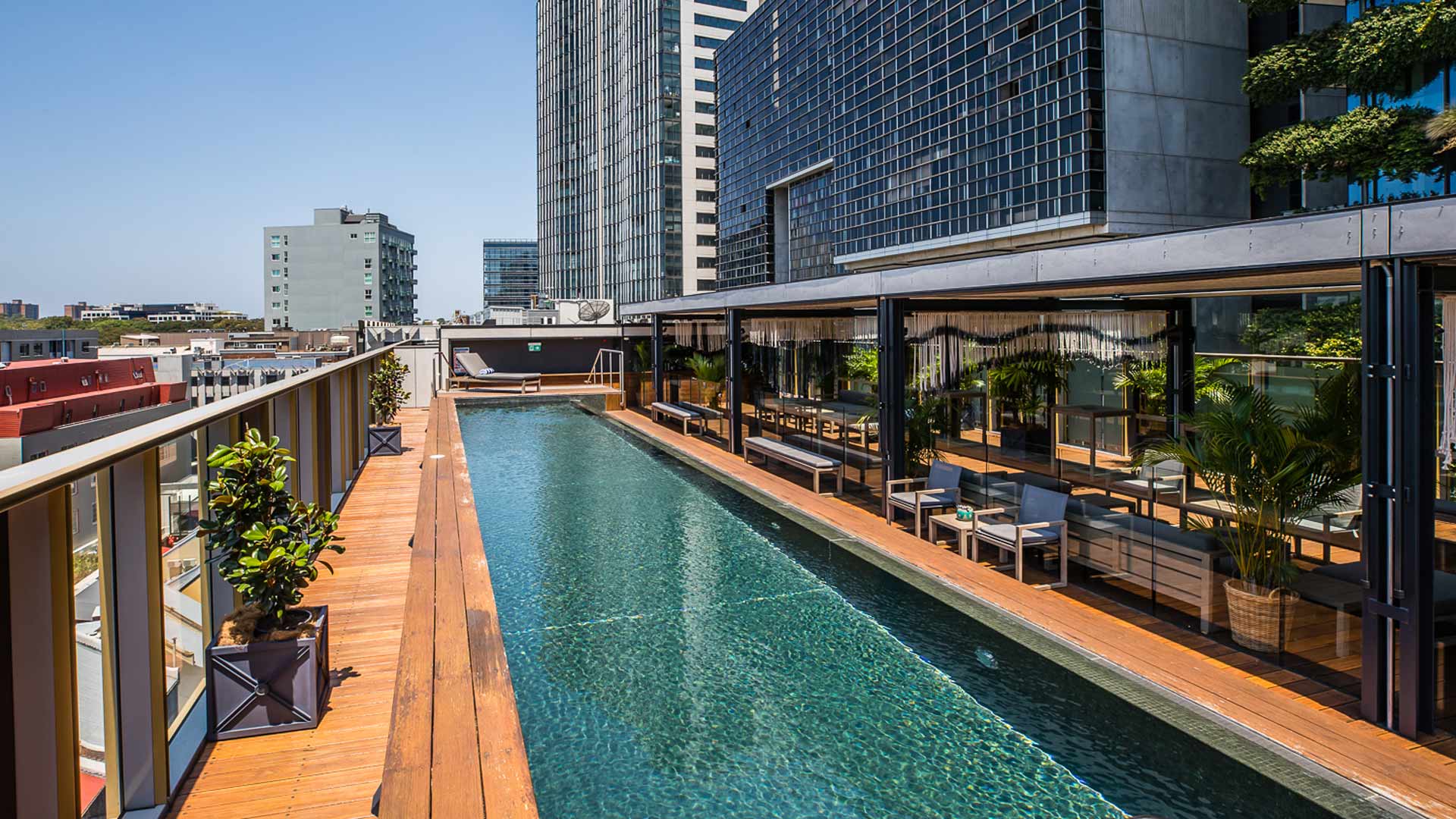 The Old Clare Hotel's Rooftop Poolside Bar Has Reopened to the Public