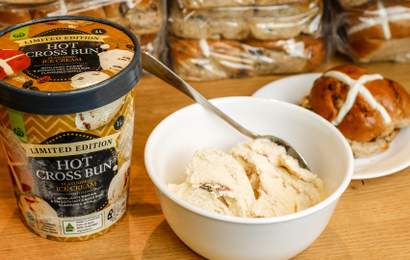 Background image for Hot Cross Bun Ice Cream Is Your New Go-To Dessert From Now Until Easter