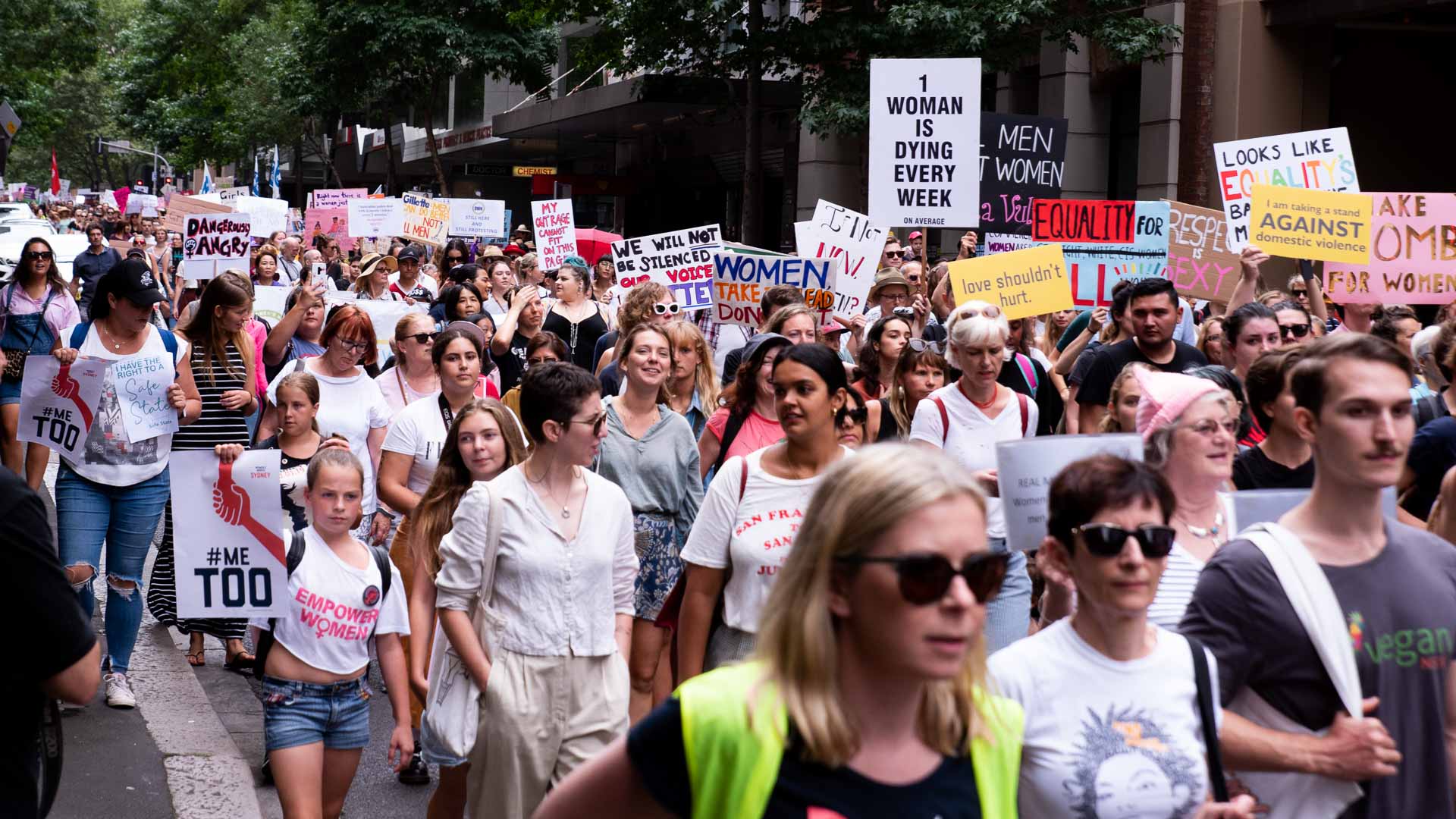 Gallery: Twenty Powerful Moments from Sydney's Huge 2019 #WomensWave March