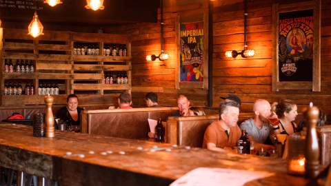 interior of 4 Pines Brewpub - Sydney brewery - manly