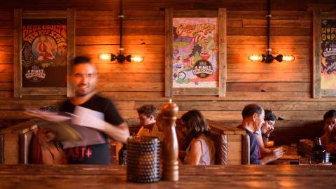 interior of 4 Pines Brewpub - Sydney brewery - manly