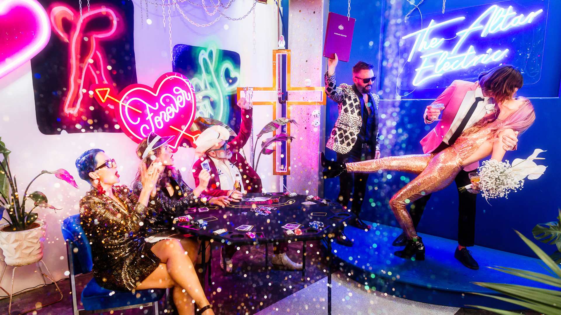 Collingwood Just Scored a Neon-Drenched Chapel for Raucous Vegas-Style Weddings
