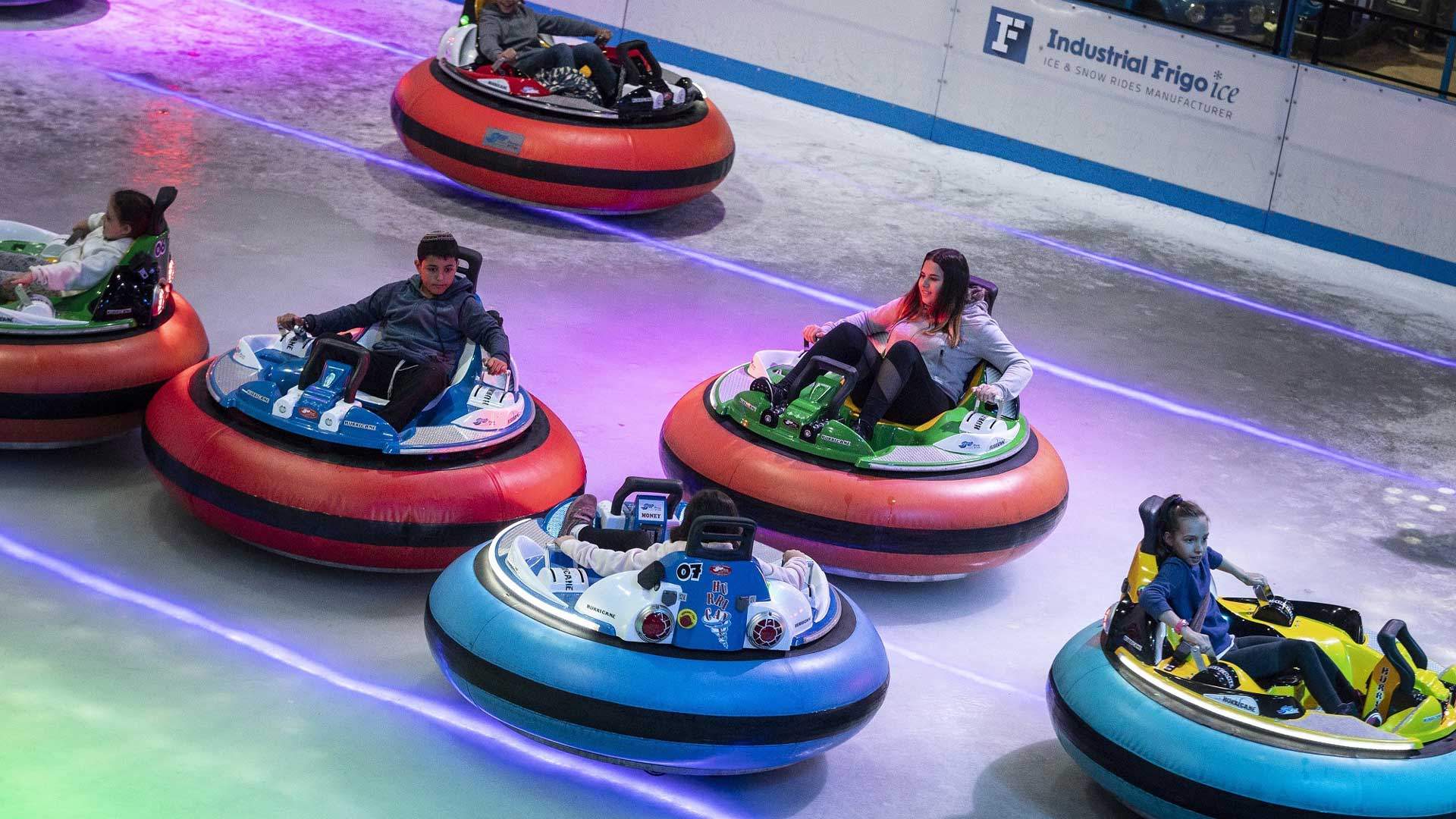 bumper cars on ice 2021