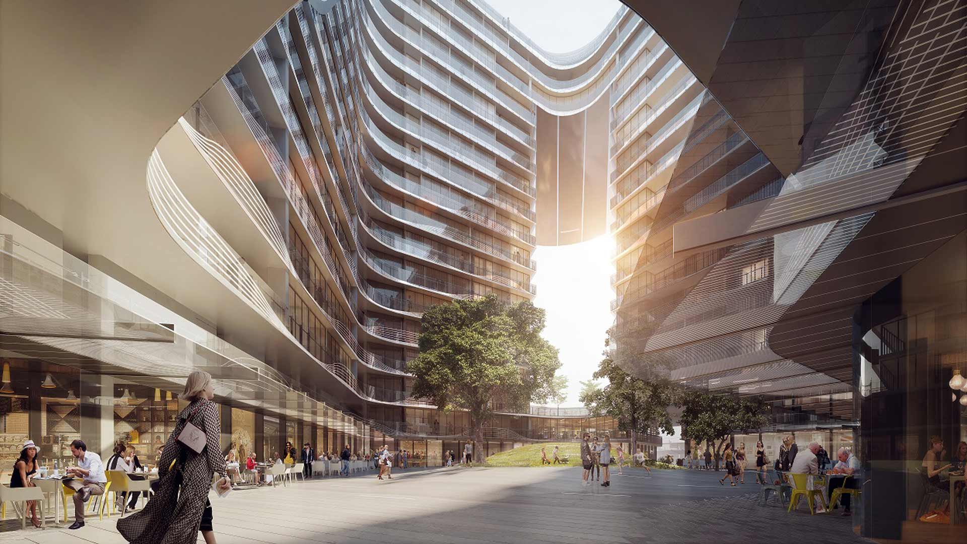 Green Square Is Getting a Futuristic Residential Development with Its Own Food-Filled Laneway