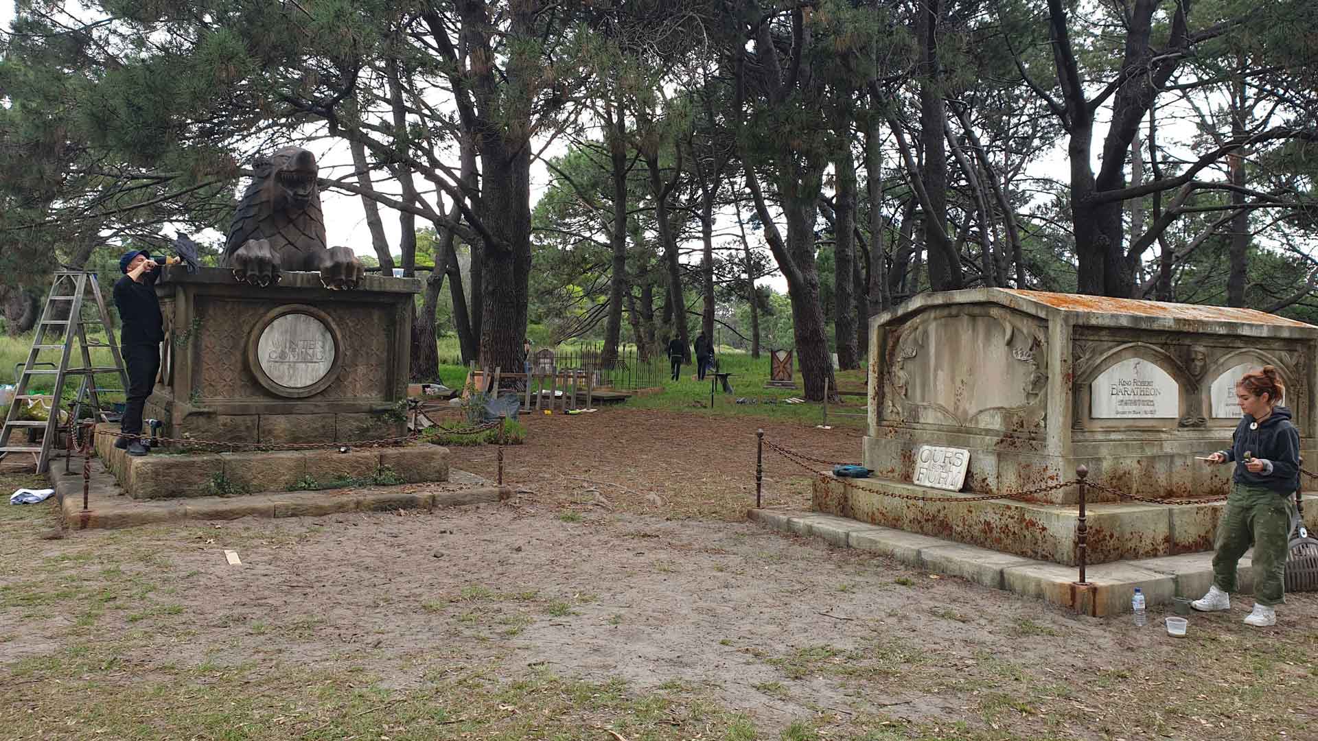An Ominous 'Game of Thrones' Graveyard Has Popped Up in Centennial Park