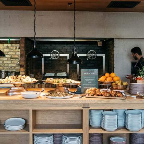 Half Acre brunch buffet - one of the best bottomless brunches in Melbourne