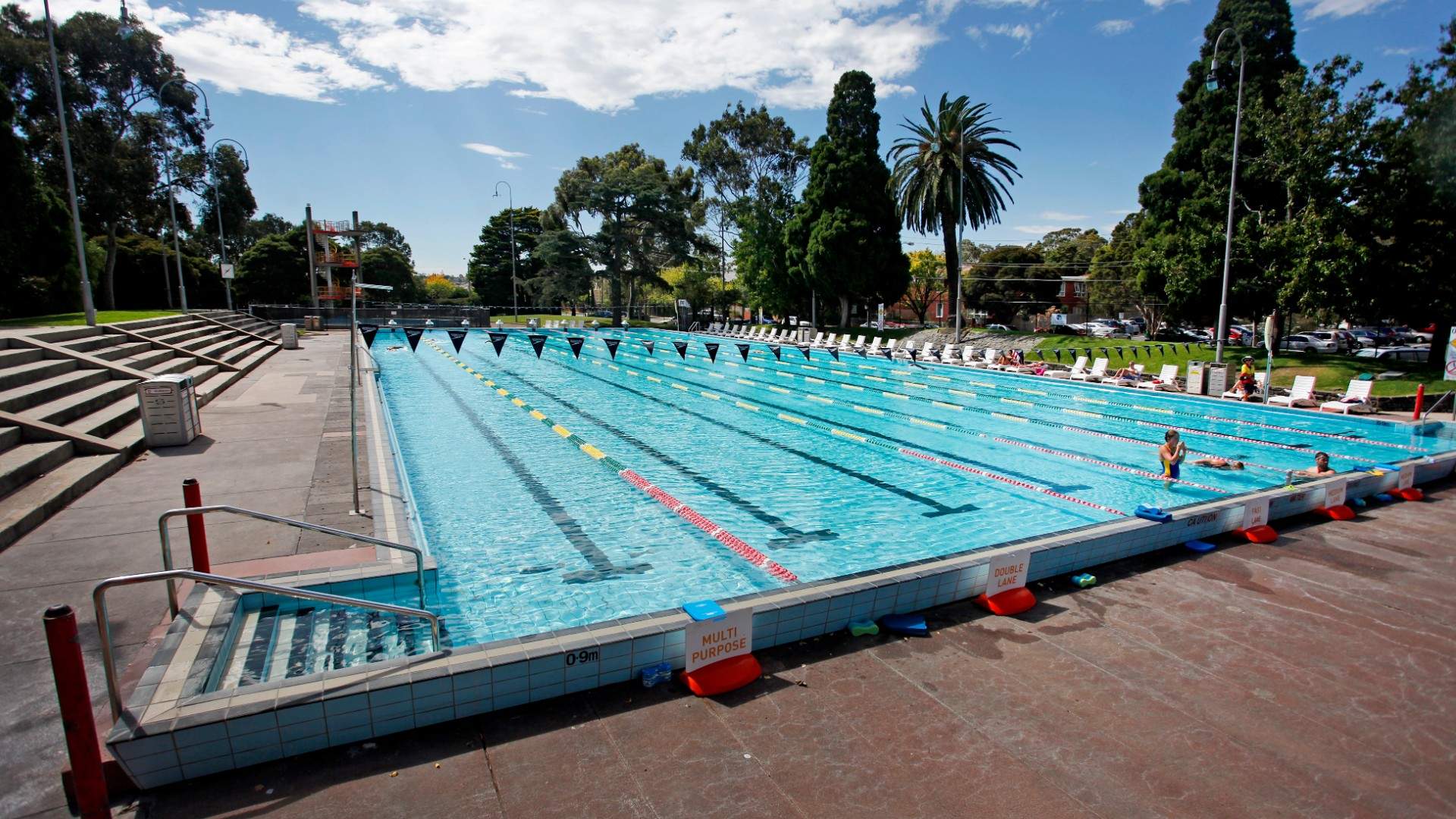 heated swimming pool