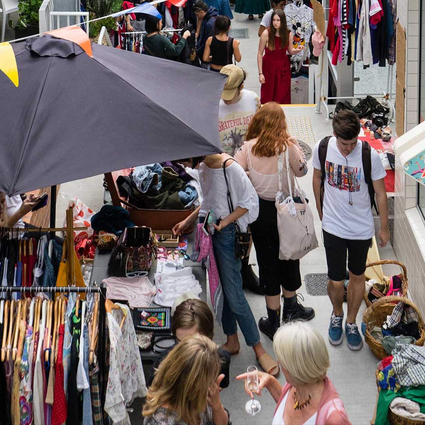 The Lanes Lil J S Vintage Clothing Market Brisbane Concrete Playground Brisbane