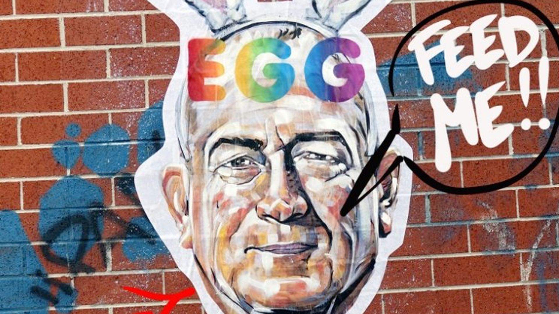 This Street Art Scavenger Hunt Lets You Throw Eggs at (Murals of) Senator Fraser Anning's Head