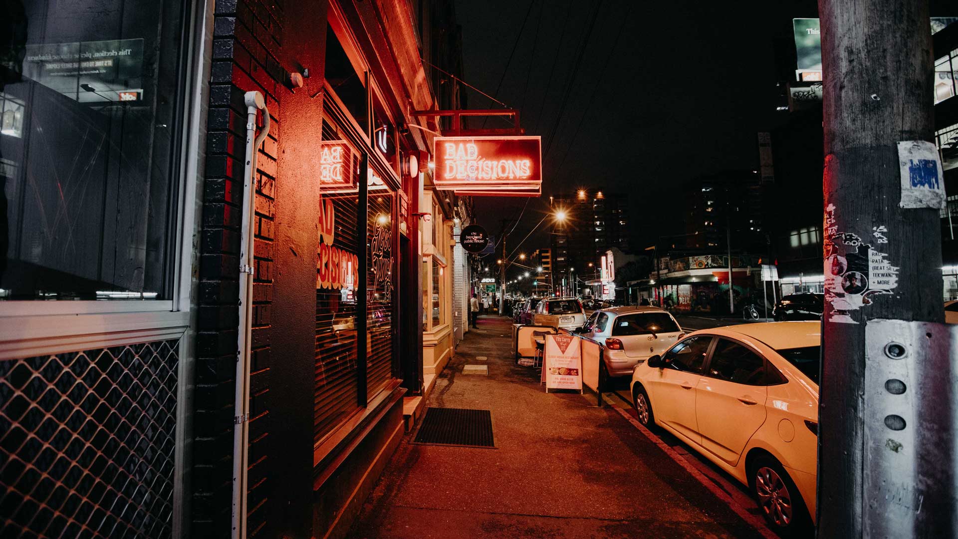 Bad Decisions Is Fitzroy's New Neon-Lit Late-Night Drinking Den