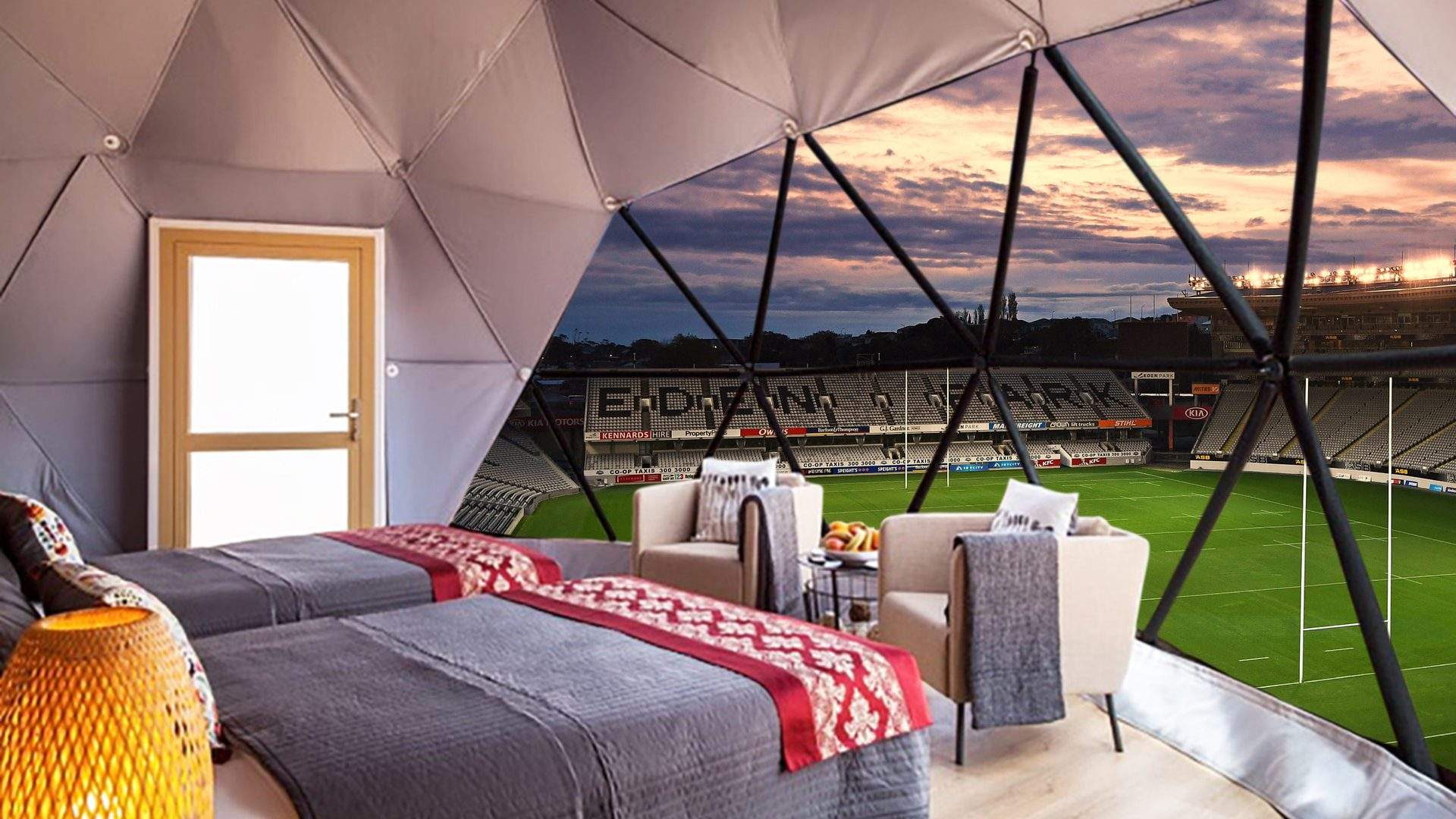 Eden Park Is Introducing a New Stadium Glamping Experience