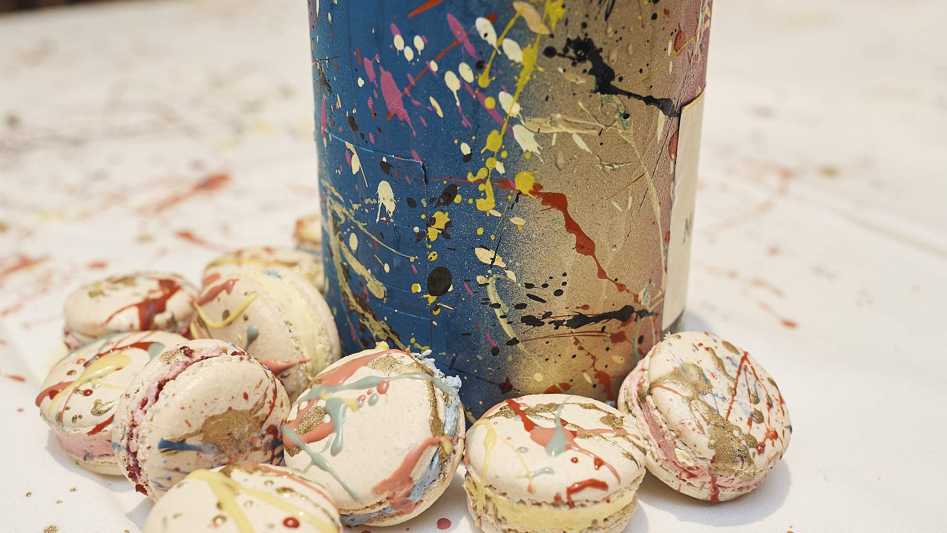 This Art-Inspired High Tea Offers Drip-Painted Macarons and Free Champagne