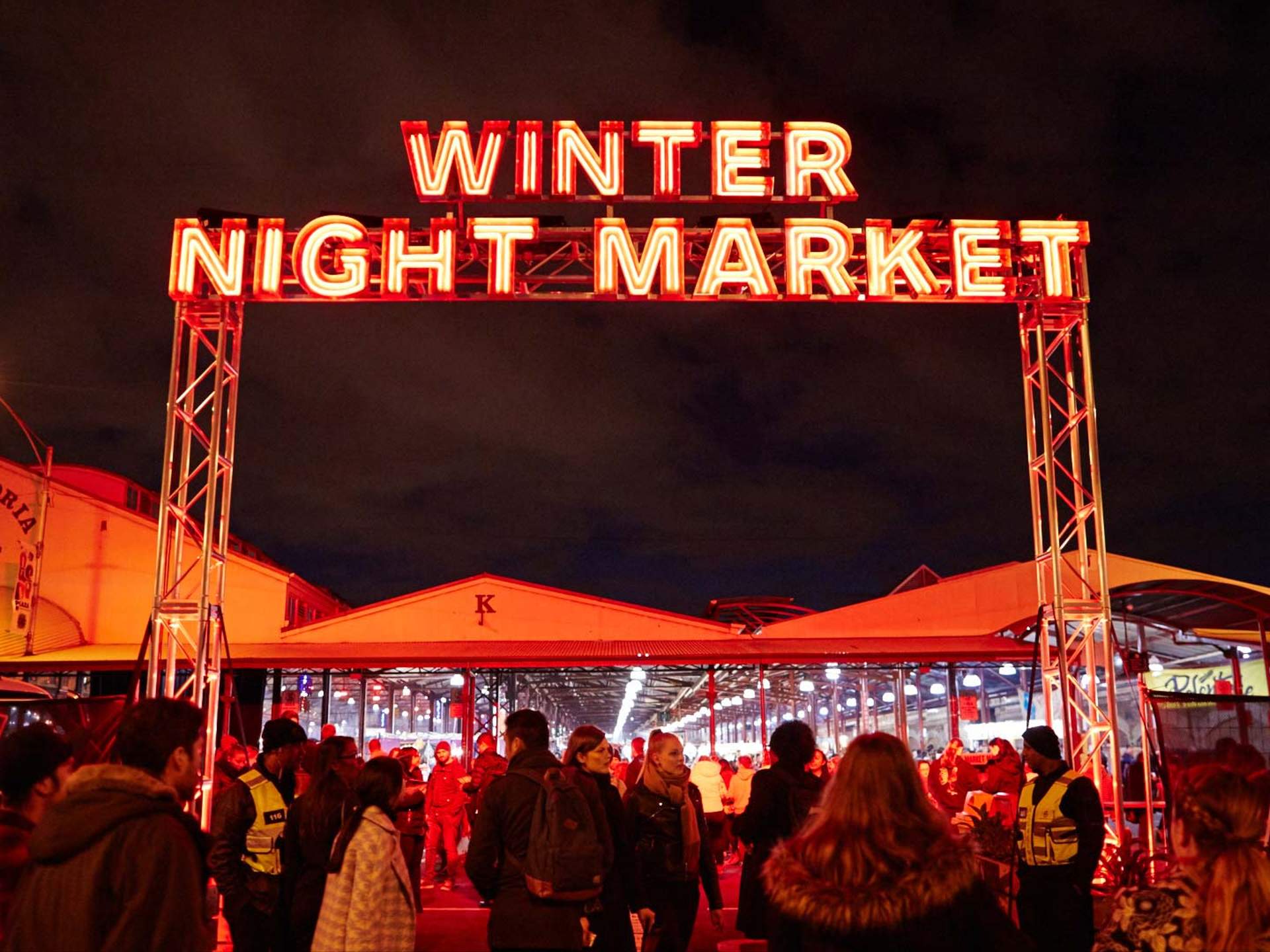 Queen Victoria Winter Night Market 2019 Melbourne Concrete