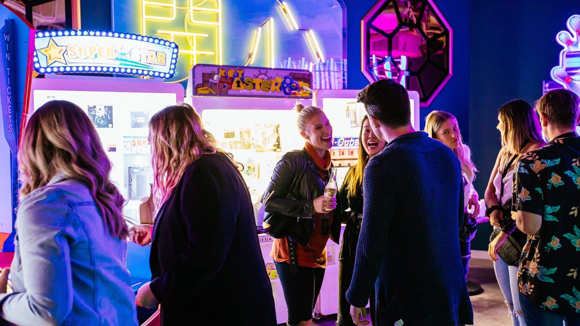 B. Lucky & Sons Is Sydney's New Adult Arcade Bar from the Holey Moley Team