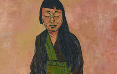 Background image for Tony Costa's Portrait of Fellow Artist Lindy Lee Has Just Taken Out the 2019 Archibald Prize