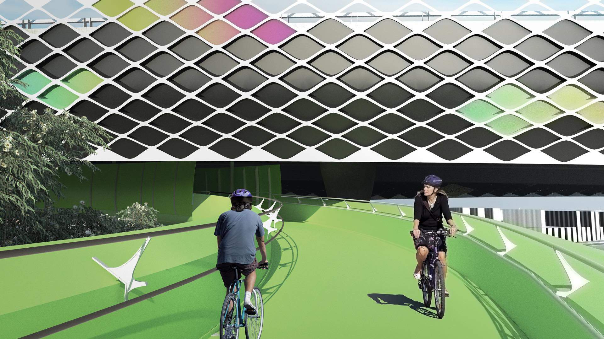This Is What it Will Be Like to Ride Along Melbourne's First Elevated Bicycle Highway
