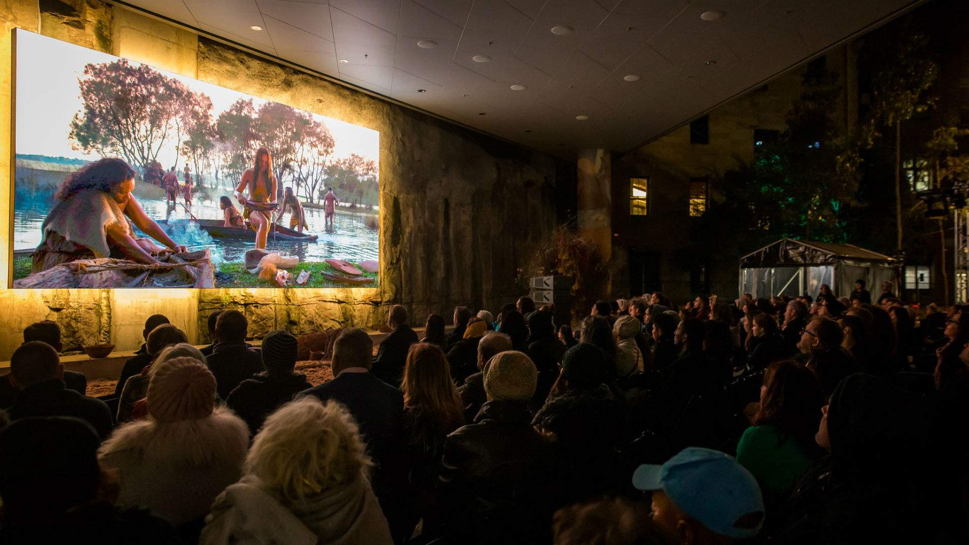 Barangaroo's New Large-Scale Video Installation Is a Modern Reimagining of Welcome to Country