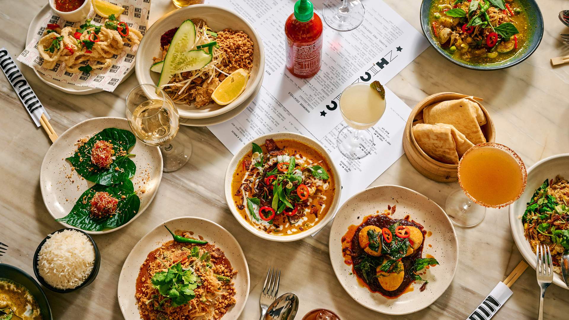 A selection of dishes at Chin Chin in Melbourne