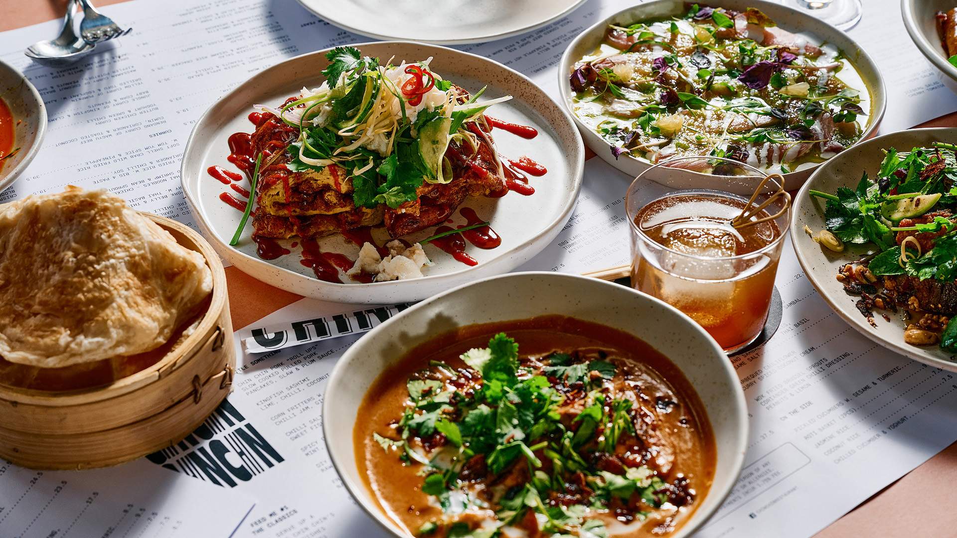 A selection of dishes at Chin Chin in Melbourne