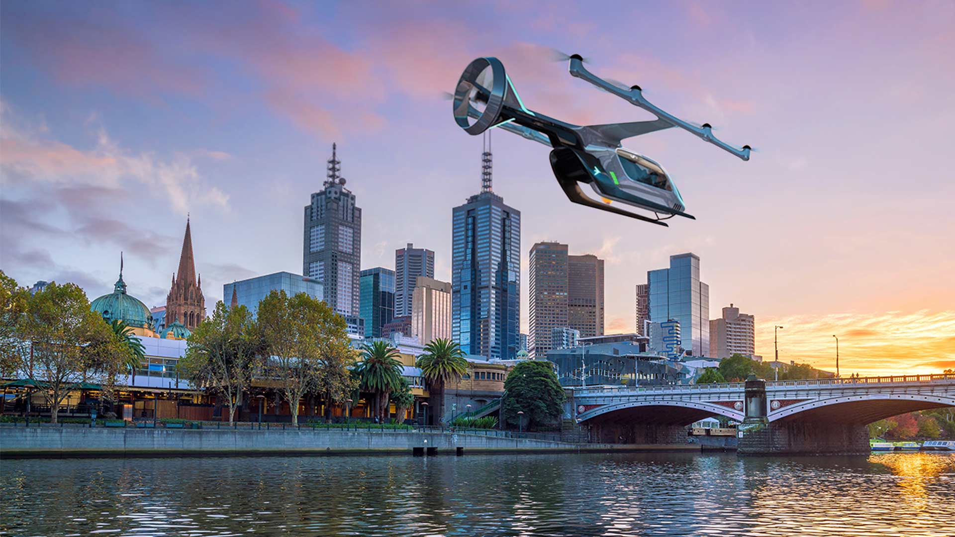 Melbourne Will Be One of the First Three Cities to Test Uber's Flying Taxis in 2020