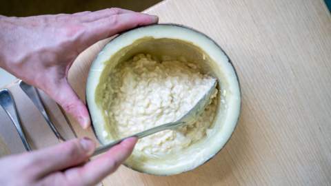 Cheese Wheel Risotto