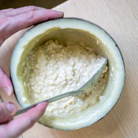 Cheese Wheel Risotto