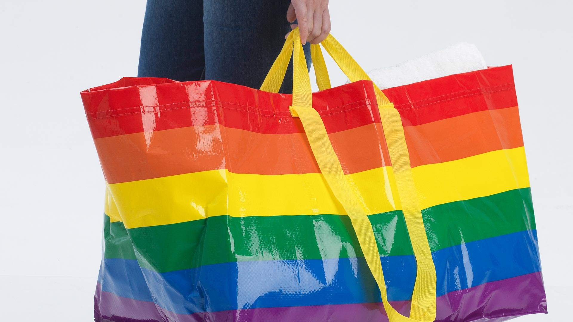 IKEA Has Dropped a Limited-Edition Rainbow Version of Its Famed Frakta Bag
