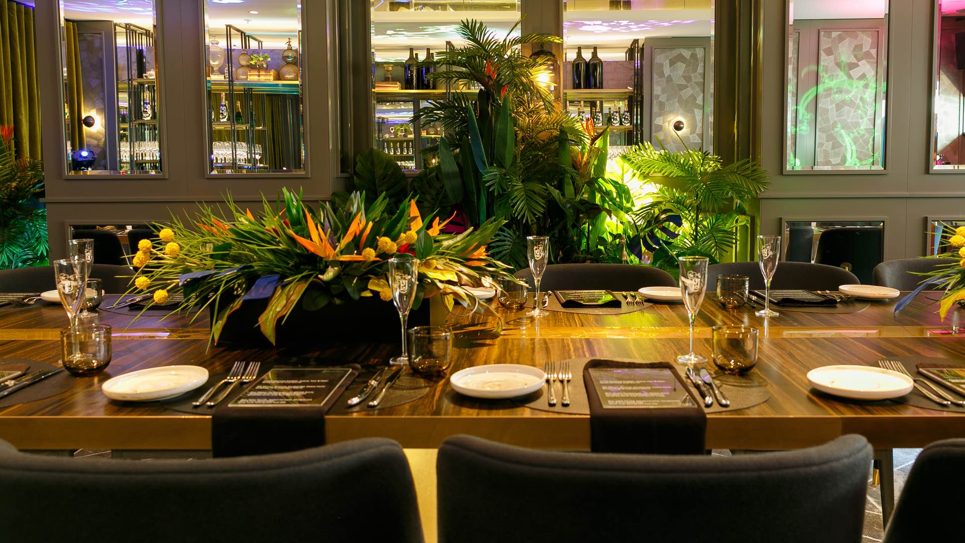 A Look Inside QT Melbourne's Lavish New Plant-Filled Private Champagne Room