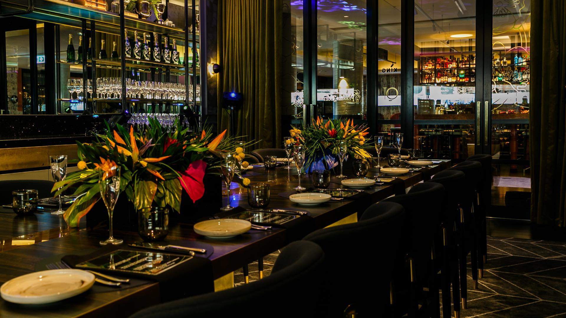 A Look Inside QT Melbourne's Lavish New Plant-Filled Private Champagne Room