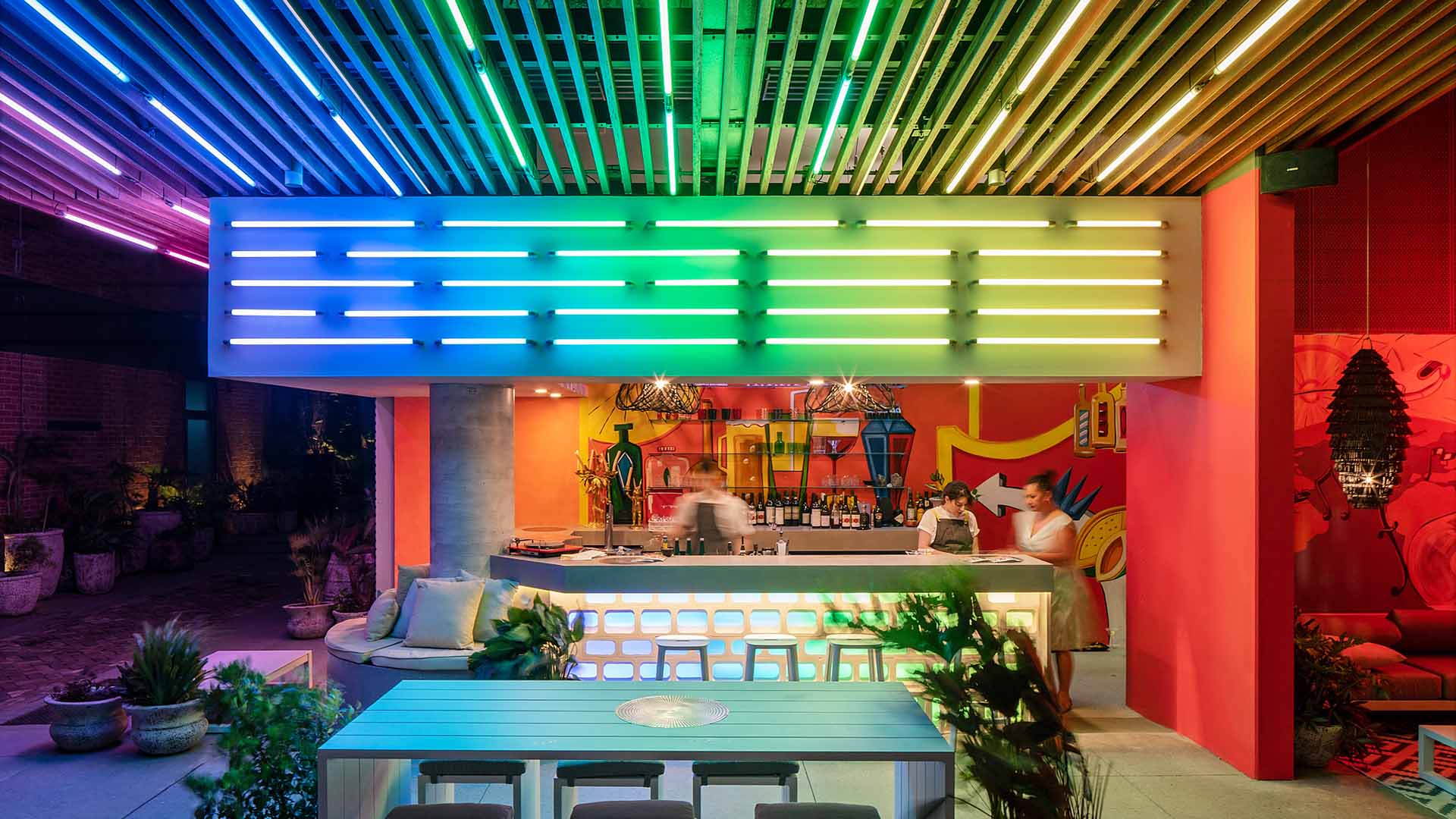 Fredericks Is West End's New Neon Pop-Up Bar Inspired by Old-School Ice Cream