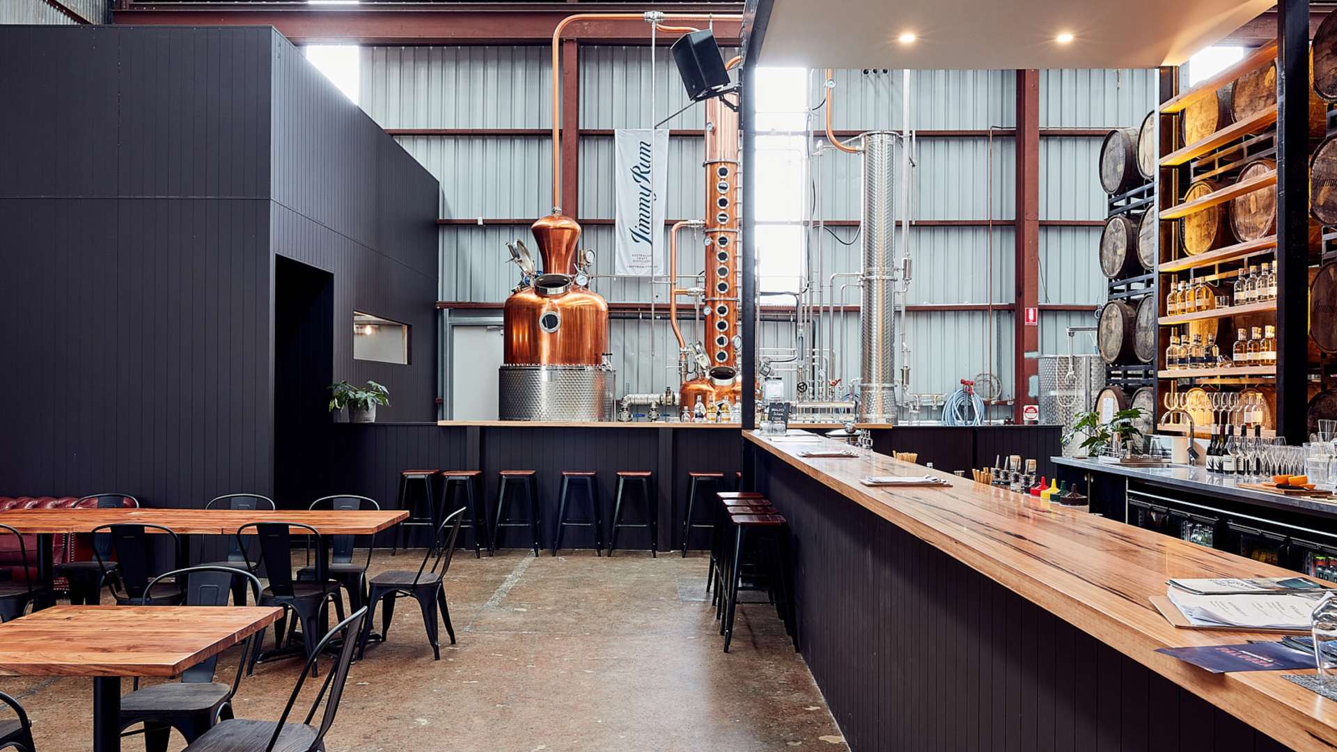 Jimmy Rum Is the Mornington Peninsula's Huge New Rum Distillery and Tasting Bar