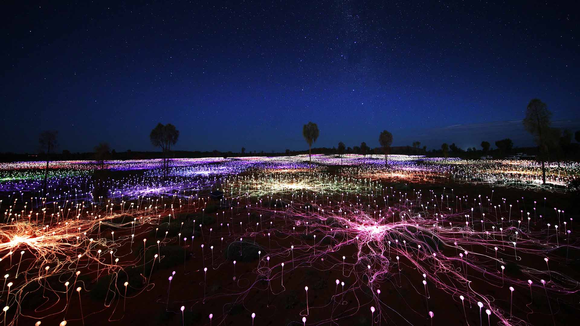 Uluru's Incredible 'Field of Light' Installation Has Been Extended Indefinitely