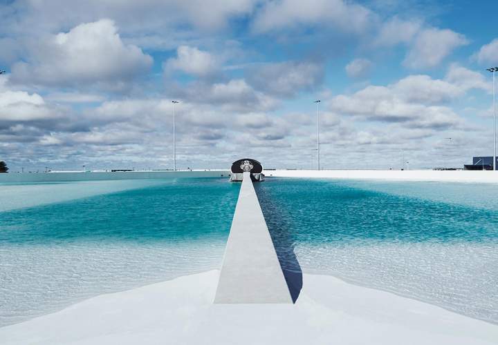 Background image for Melbourne's Long-Awaited Surf Park Urbnsurf Is Finally Filled with Water