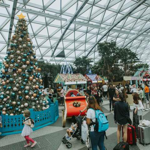 A Snow-Filled Winter Wonderland Has Descended on Singapore's Changi Airport