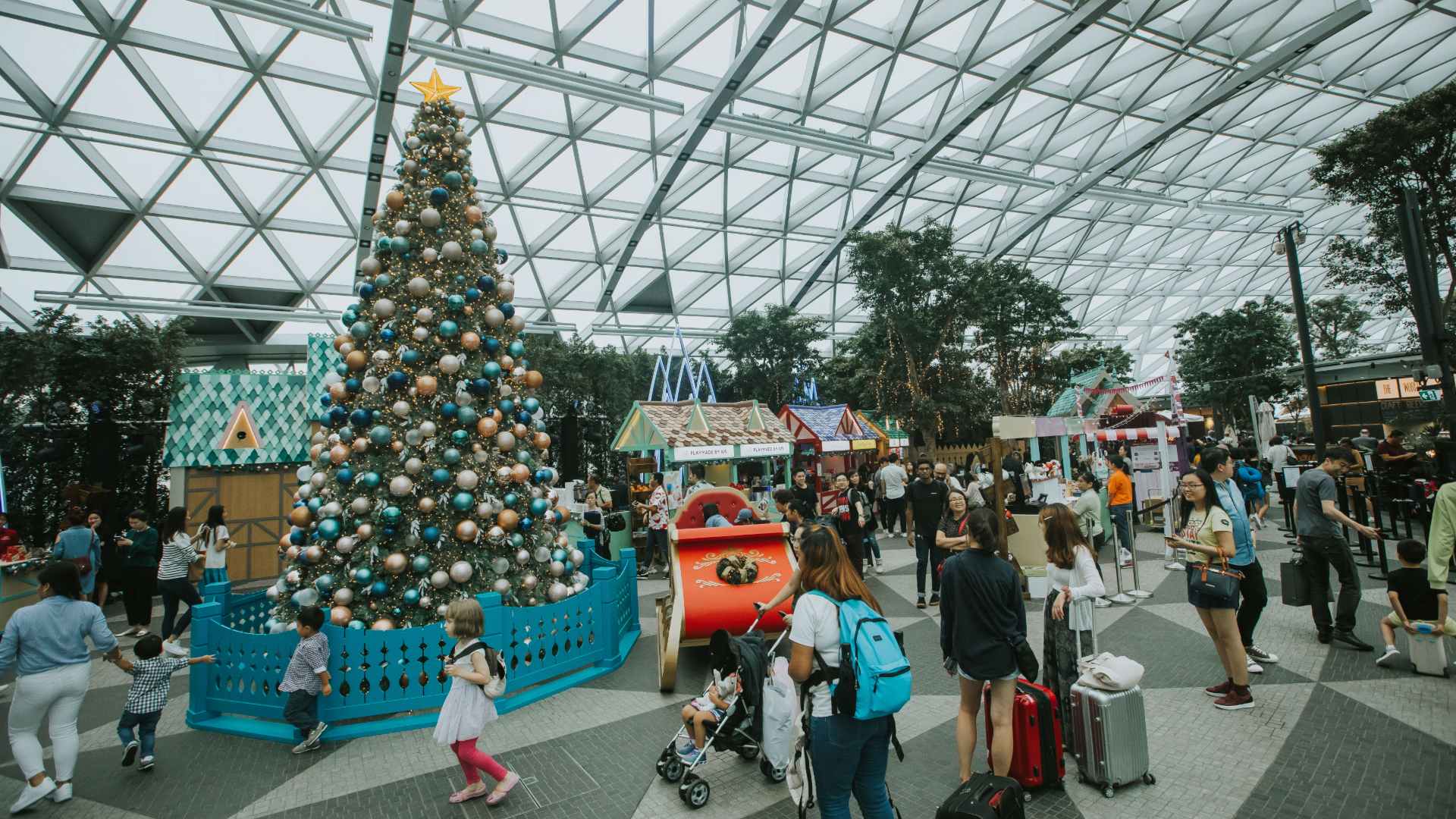 A Snow-Filled Winter Wonderland Has Descended on Singapore's Changi Airport