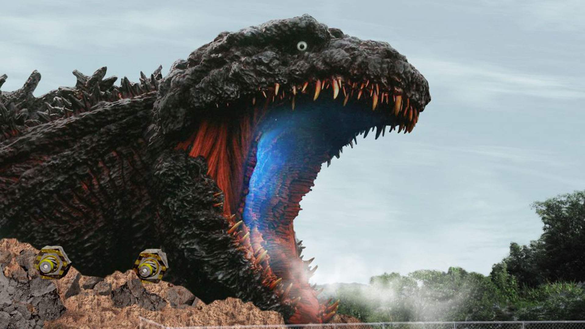 You Ll Soon Be Able To Zoom Into A Life Sized Godzilla Statue Via Zipline Concrete Playground