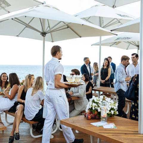 The Icebergs Terrace Has Been Transformed Into a Lush Pop-Up Bar Overlooking Bondi Beach