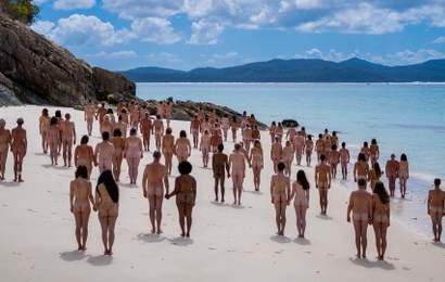 Background image for Artist Spencer Tunick Has Revealed the Images from His Mass Nude Photo Shoot in the Whitsundays