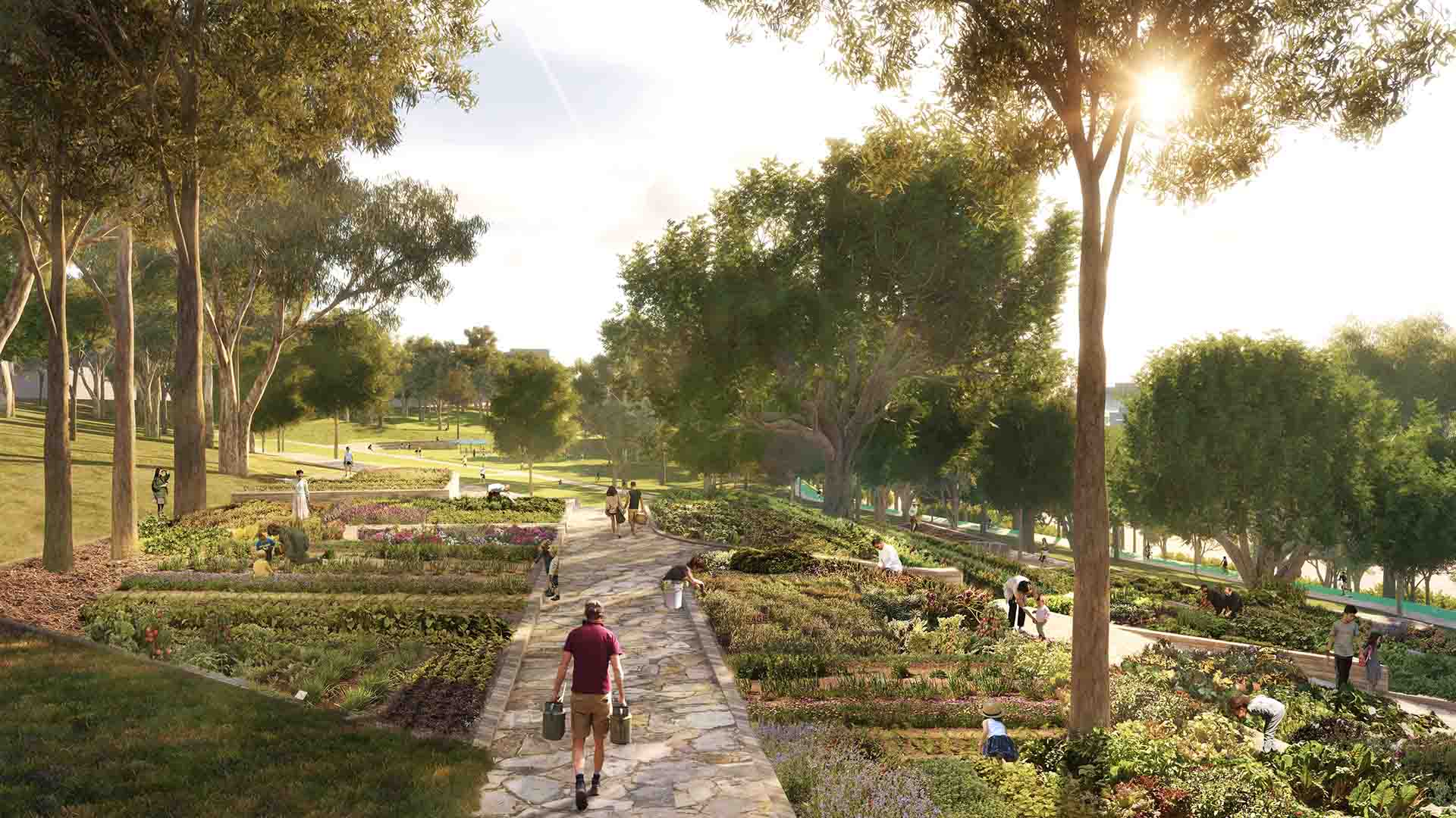 This Is What Brisbane's New 45-Hectare Inner-City Public Park Could Look Like