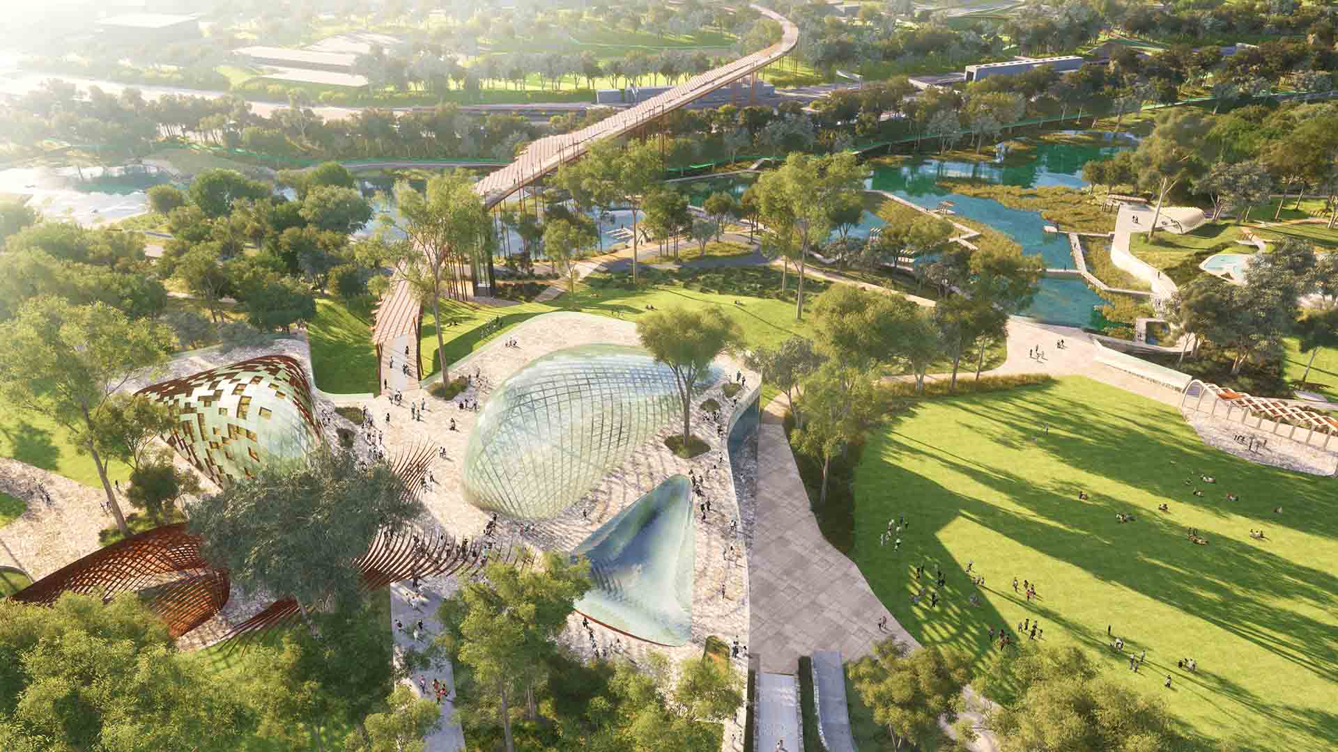 This Is What Brisbane's New 45-Hectare Inner-City Public Park Could Look Like