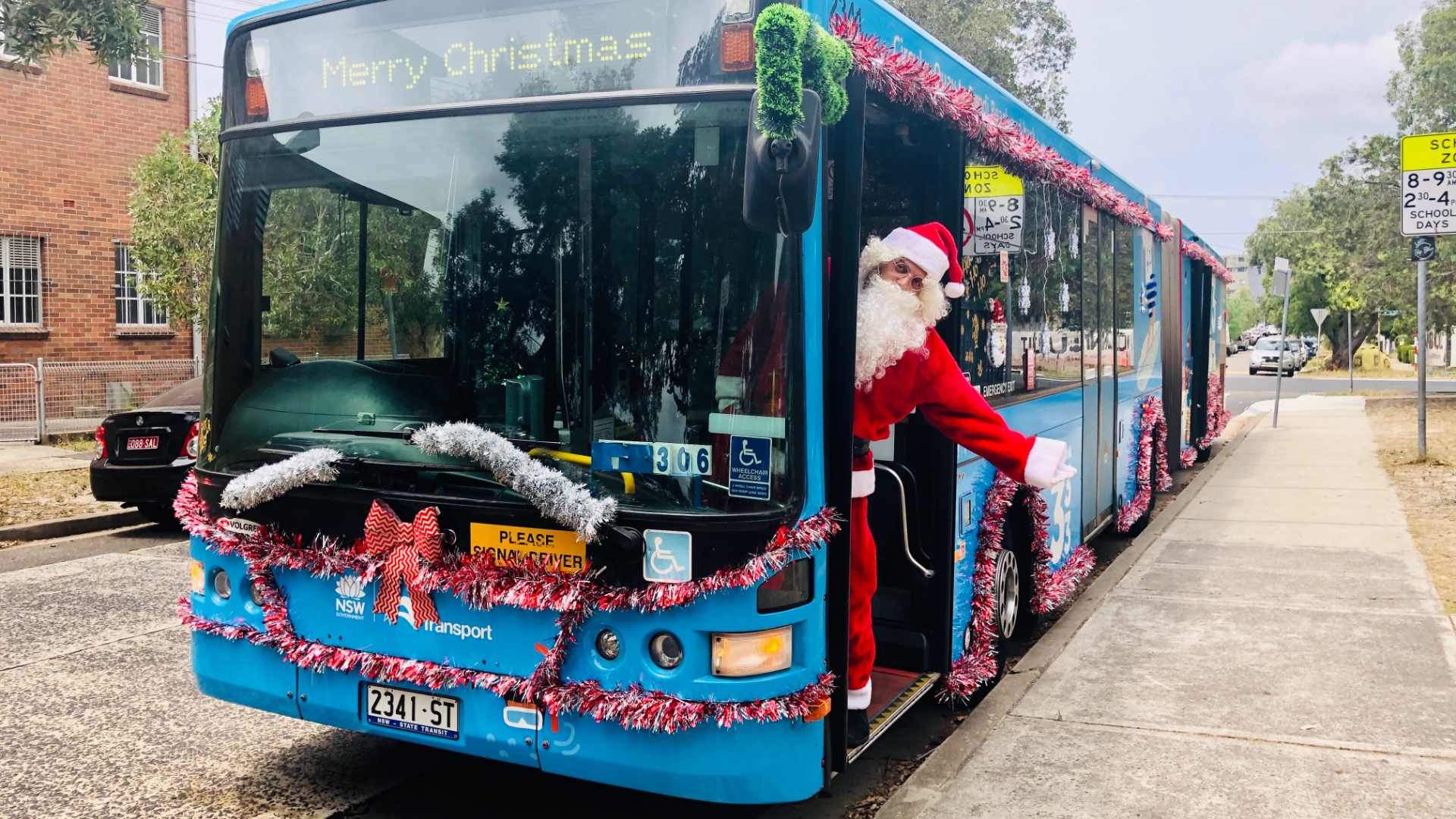 Eight Very Extra, TinselFilled Christmas Buses Are Currently Cruising Around Sydney Concrete