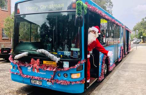 Eight Very Extra, Tinsel-Filled Christmas Buses Are Currently Cruising Around Sydney